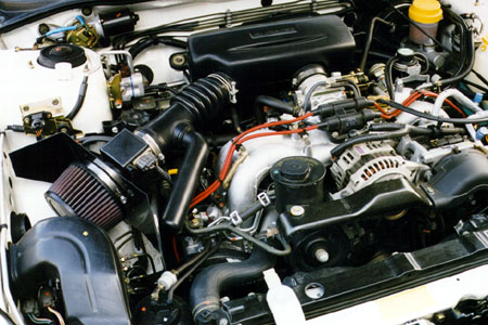Extremely clean engine bay with Turn-3 Cold Air Induction System.