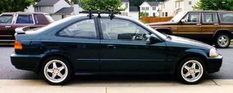 97 Civic EX Coupe with 16 inch ADR Battle-Z's